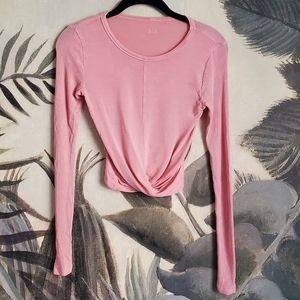 Alo- Cover LS Crop Top Pink XS/S